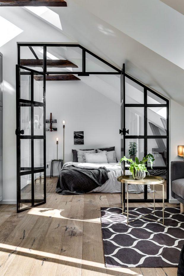 dormitorio en buhardilla