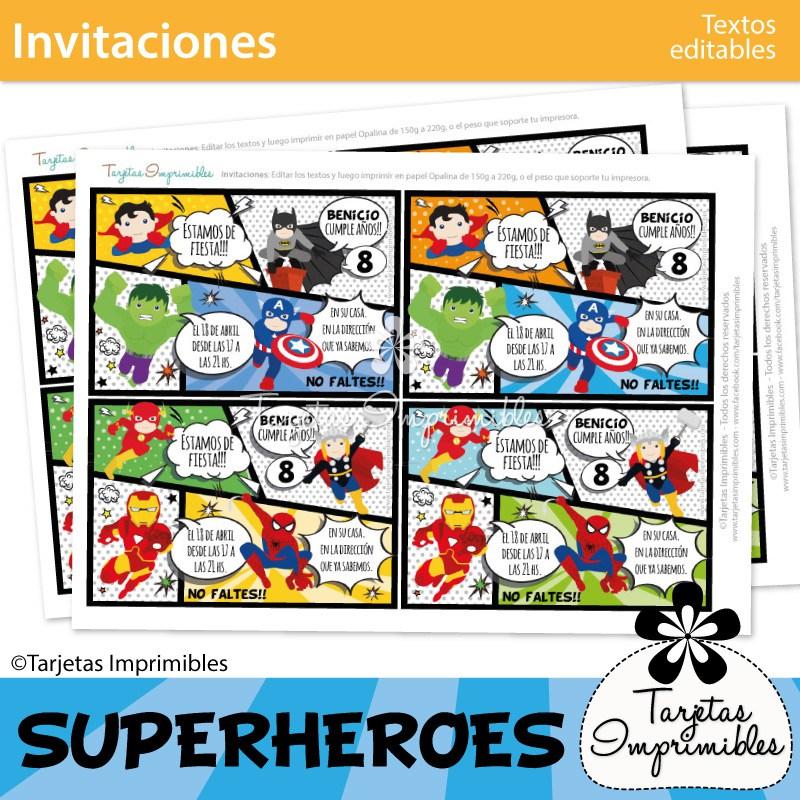 invitaciones-superheroes