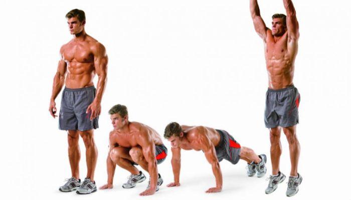 Ejercicios de alta intensidad salto con burpees