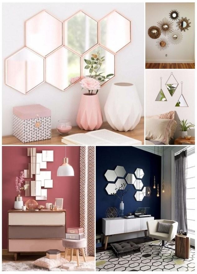 como decorar con pedazos de espejos