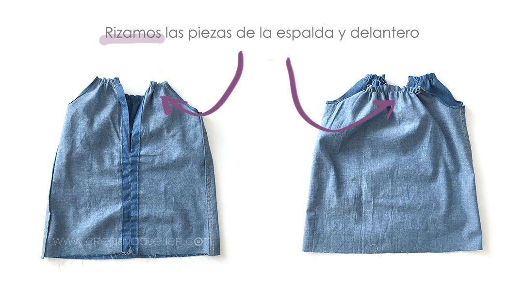 Vestido vaquero de bebé DIY - Tutorial y patrón