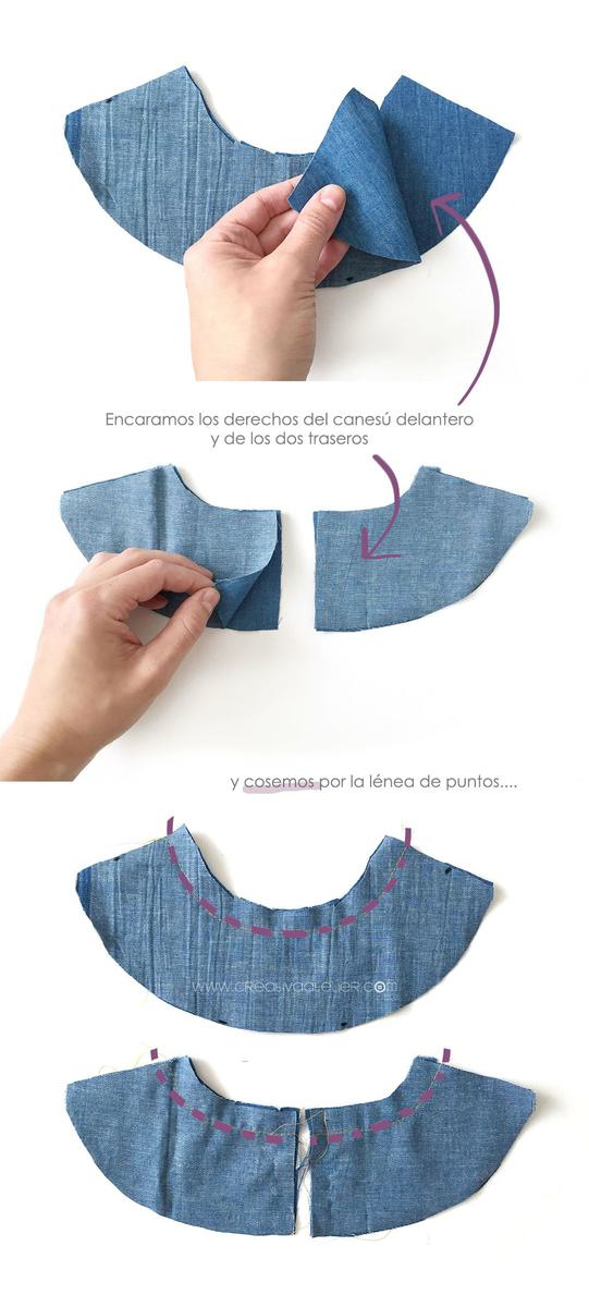 Vestido vaquero de bebé DIY - Tutorial y patrón