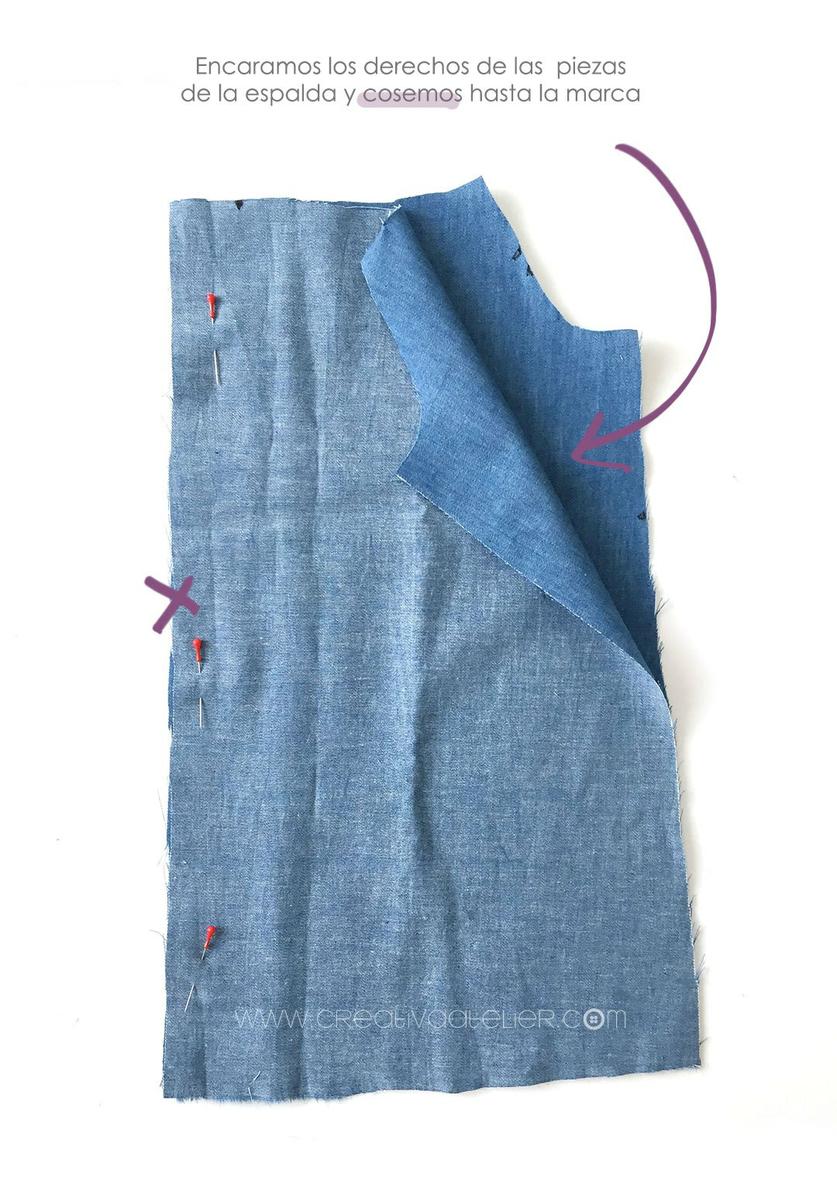Vestido vaquero de bebé DIY - Tutorial y patrón
