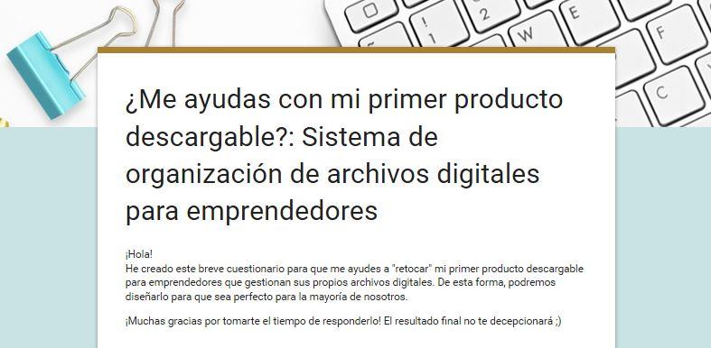 Organizadora profesional carol garcia cuestionario