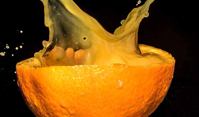 Naranja y miel para las manos secas