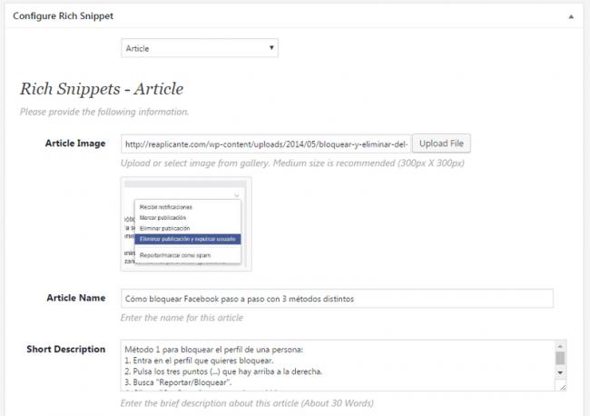 rich snippets plugin wordpress