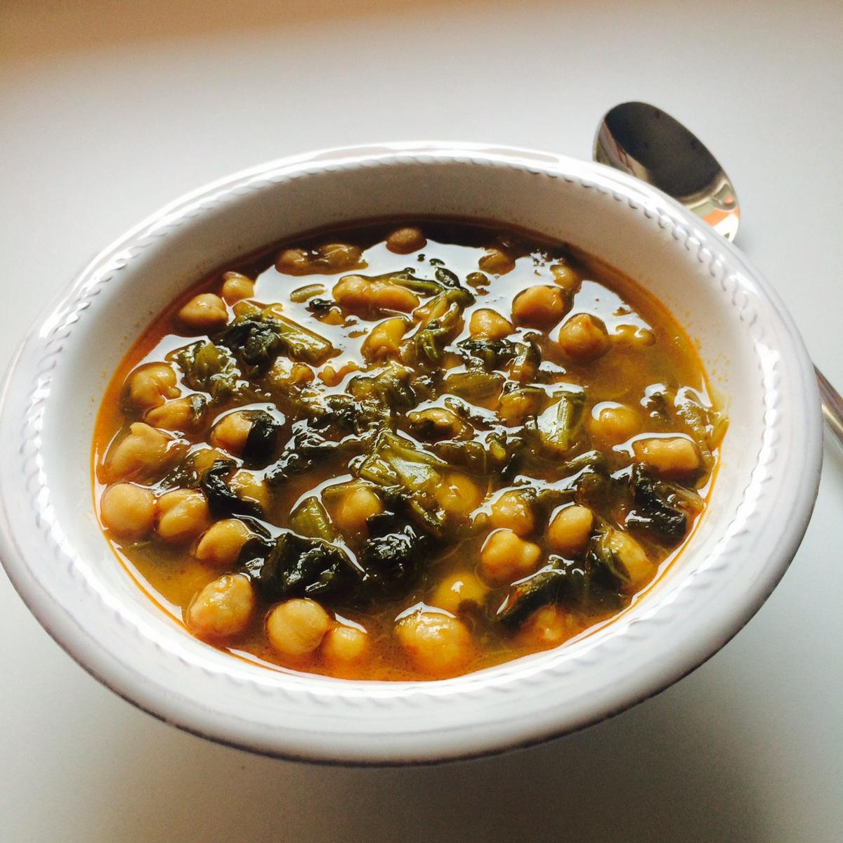 garbanzos con grelos