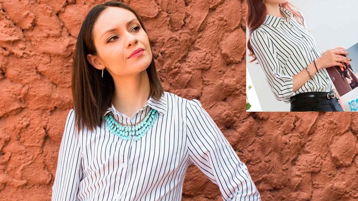 Comparación blusa rayas