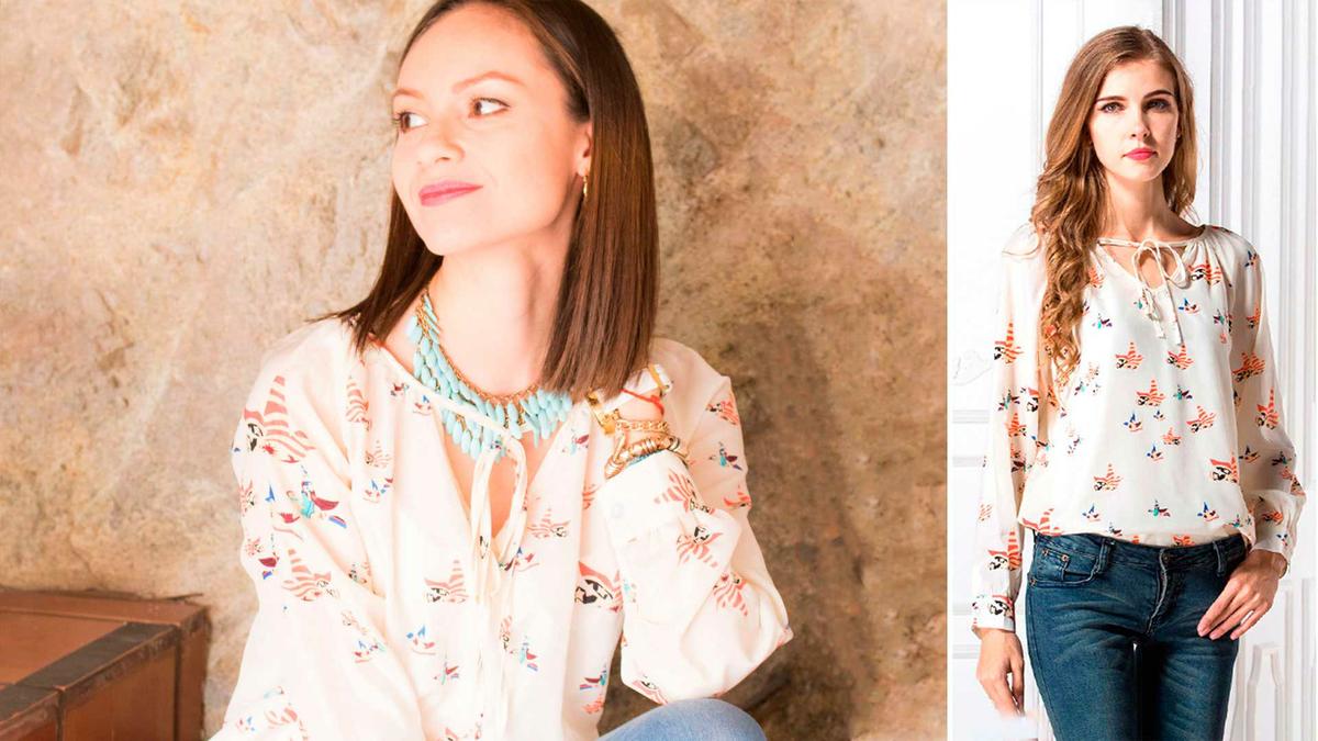 Comparacion blusa gasa