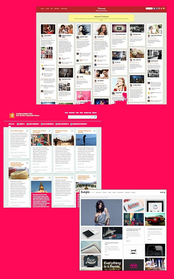 estilo masonry temas wordpress