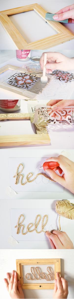 como hacer un marco decorativo paso a paso