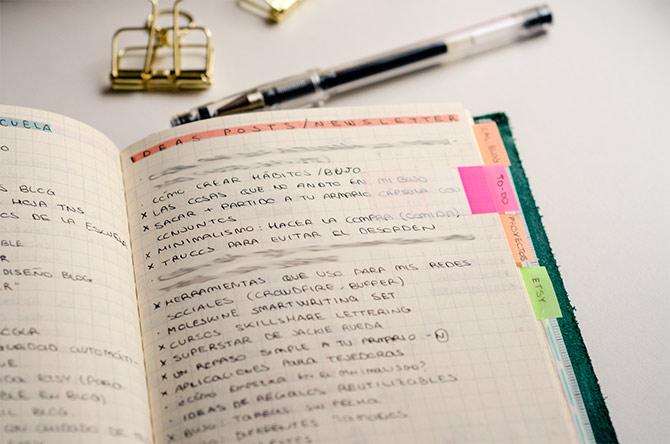 Bullet journal: mis colecciones y listas favoritas