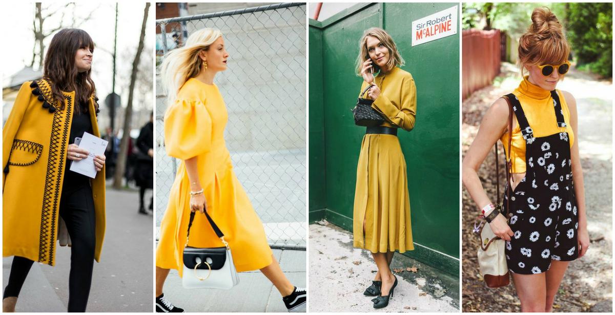 combinar ropa amarilla con negro