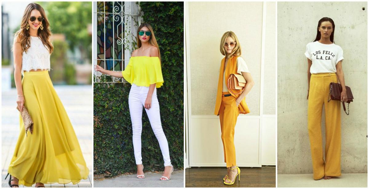 combinar ropa amarilla con blanco