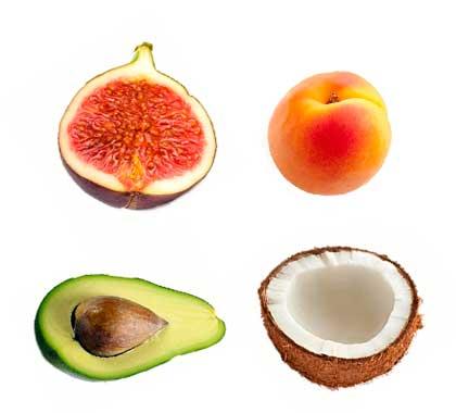 Frutas con proteinas
