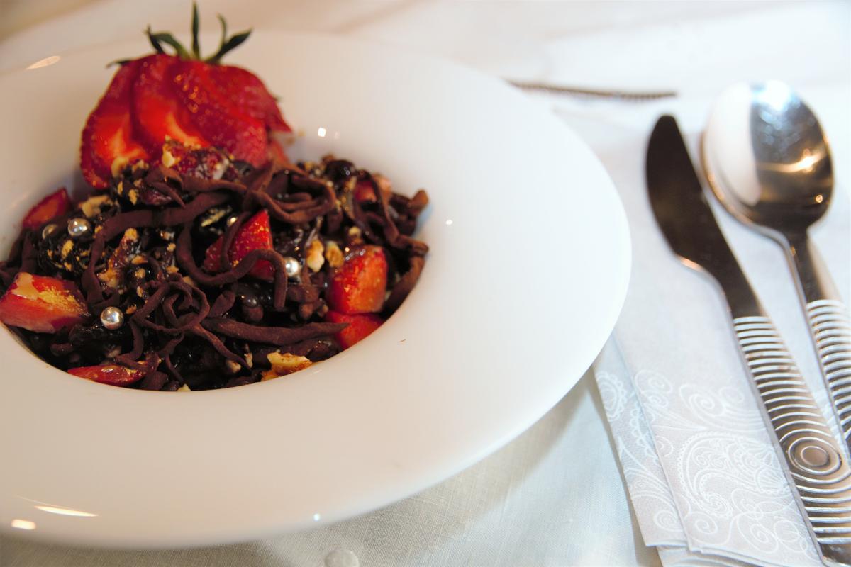 Espaguetis de chocolate