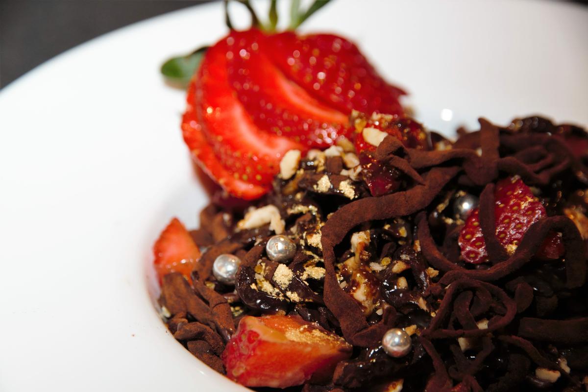 Espaguetis de chocolate