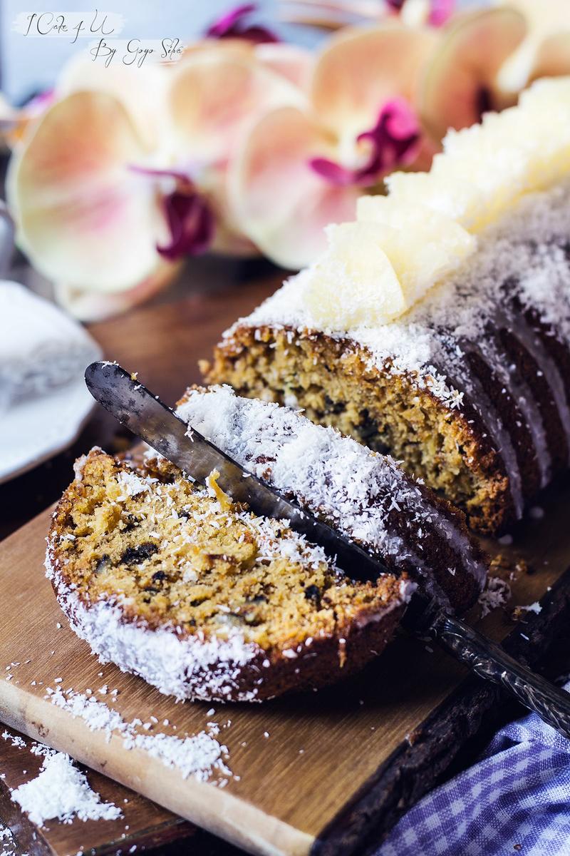 Bizcocho de Zanahoria con Coco y Piña
