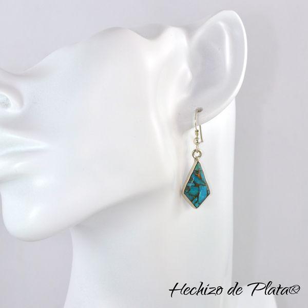Pendientes de plata con turquesa de Hechizo de Plata Joyería