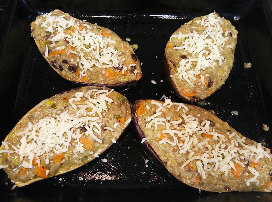 Berenjenas rellenas vegetarianas Portal Jardin