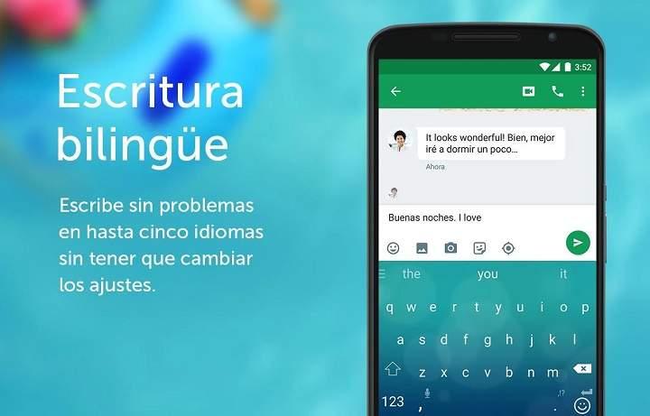 los mejores teclados para Android teclados virtuales detección por gestos palabras y frases el mejor autorrector predictor los mejores emoticonos emojis y stickers app aplicación gratuita para Android