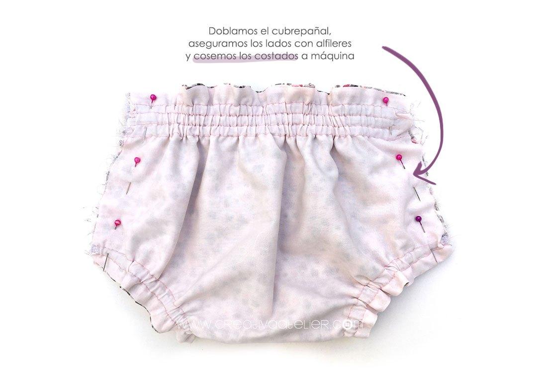 Braguita cubrepañal de bebé DIY - Tutorial y patrón