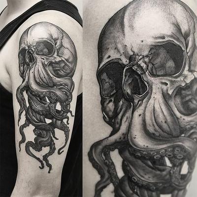 pulpo y calavera