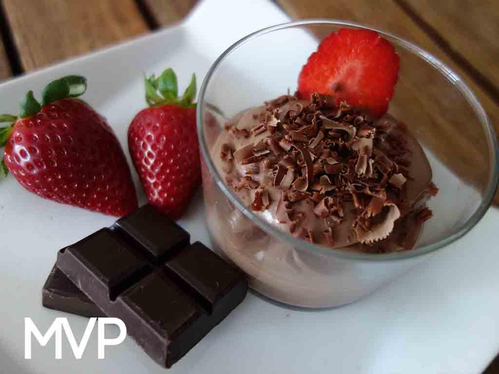 mousse chocolate vegano postre