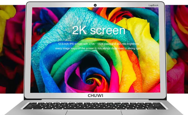 Chuwi Lapbook 12.3 lanzamiento de nuevo ultrabook estilo macbook air con pantalla retina