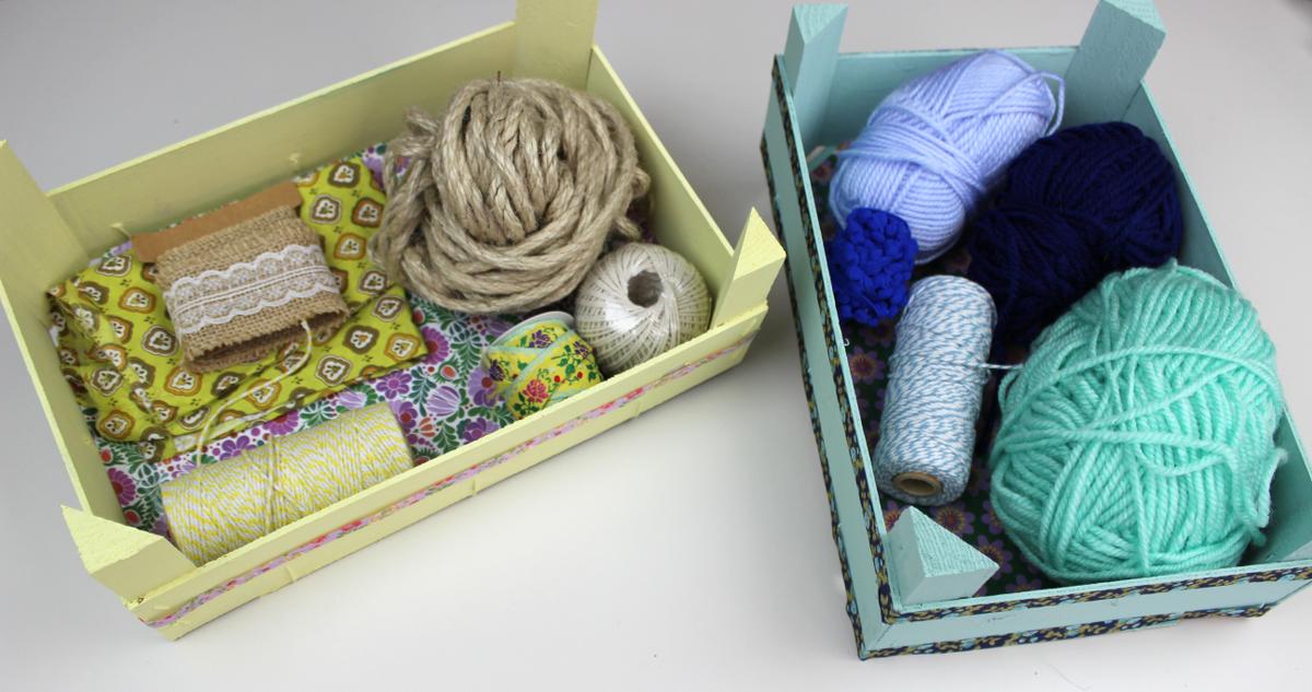 manualidades con cajas de fruta