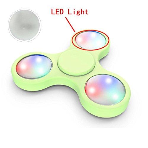 3 piezas Luz LED Para Fidget Spinner Fidget Spinner Switchali LED Ligero finger Spinner Fidget Juguete Anti Ansiedad para Niños y Jóvenes Adultos Juguete Educación Juguetes de Aprendizaje - Hand Spinner Accesorio -- barato