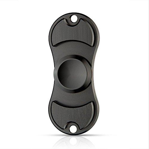 Con los Dedos Descompresión Juguetes, TUOYA de alta velocidad de EDC Hand Spinner Fidget Juguetes Focus Ansiedad alivio de Estrés Juguetes para Adultos y Niños (Negro)