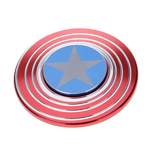 HuntGold spinner hand toy de Estrella Shield Espiral de metál EDC juguete,Para Relax Y Práctica De Niños Adultos