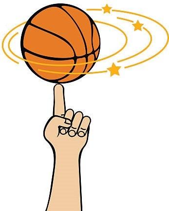 rodar pelota baloncesto por el dedo