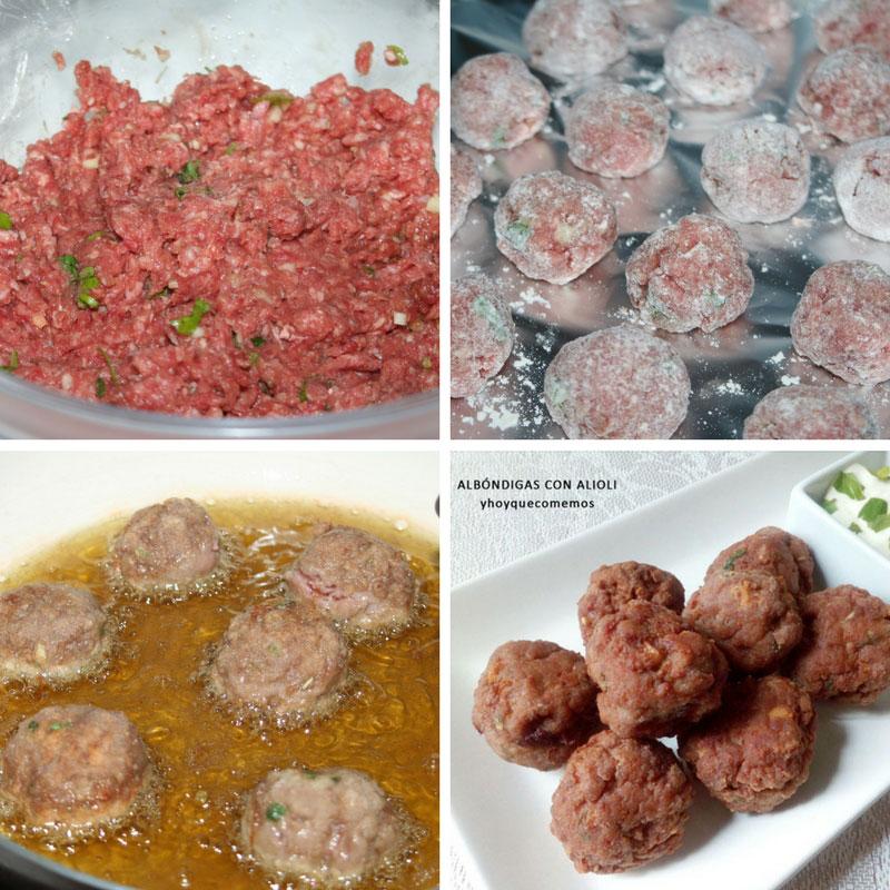 receta albondigas con alioli
