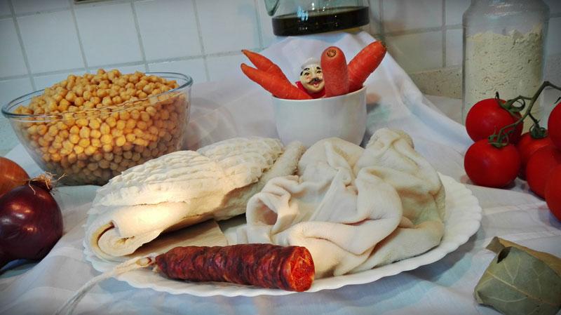 Callos garbanzos receta