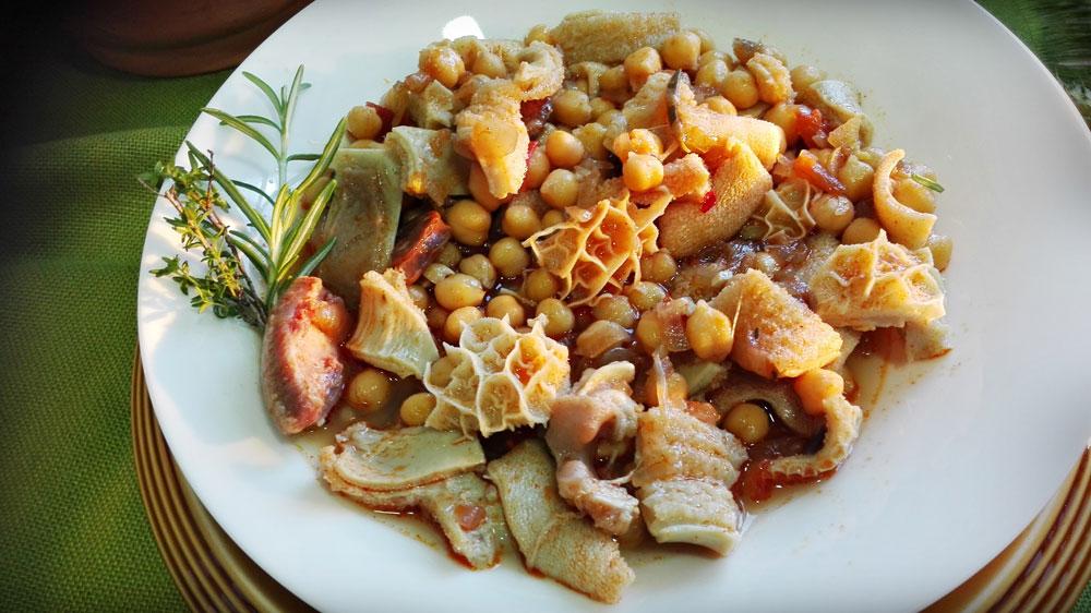 receta callos con garbanzos