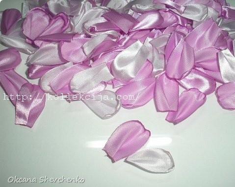 vincha con tulipanes de cintas raso