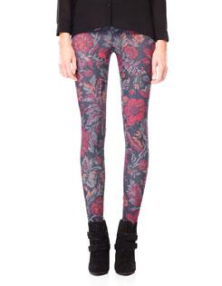 Leggins Stradivarius floreados