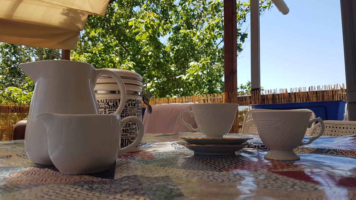 desayunar en la terraza - disfrutar del fresquito de la mañana al aire libre