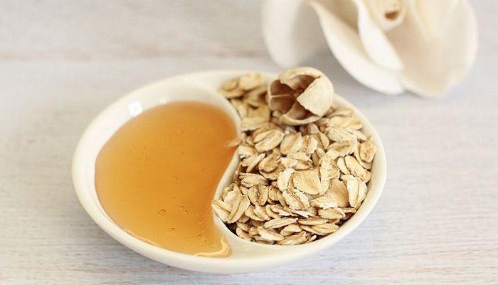 mascarilla de miel y avena