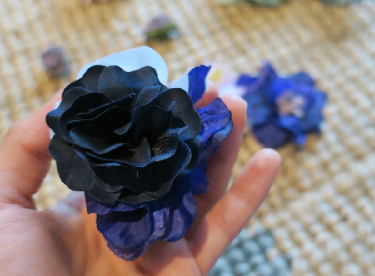 Bombillas con flores