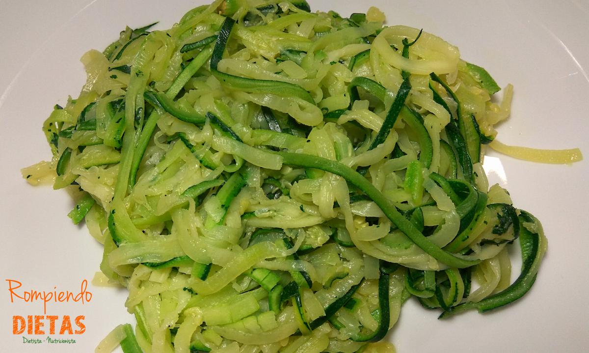 tallarines de calabacin