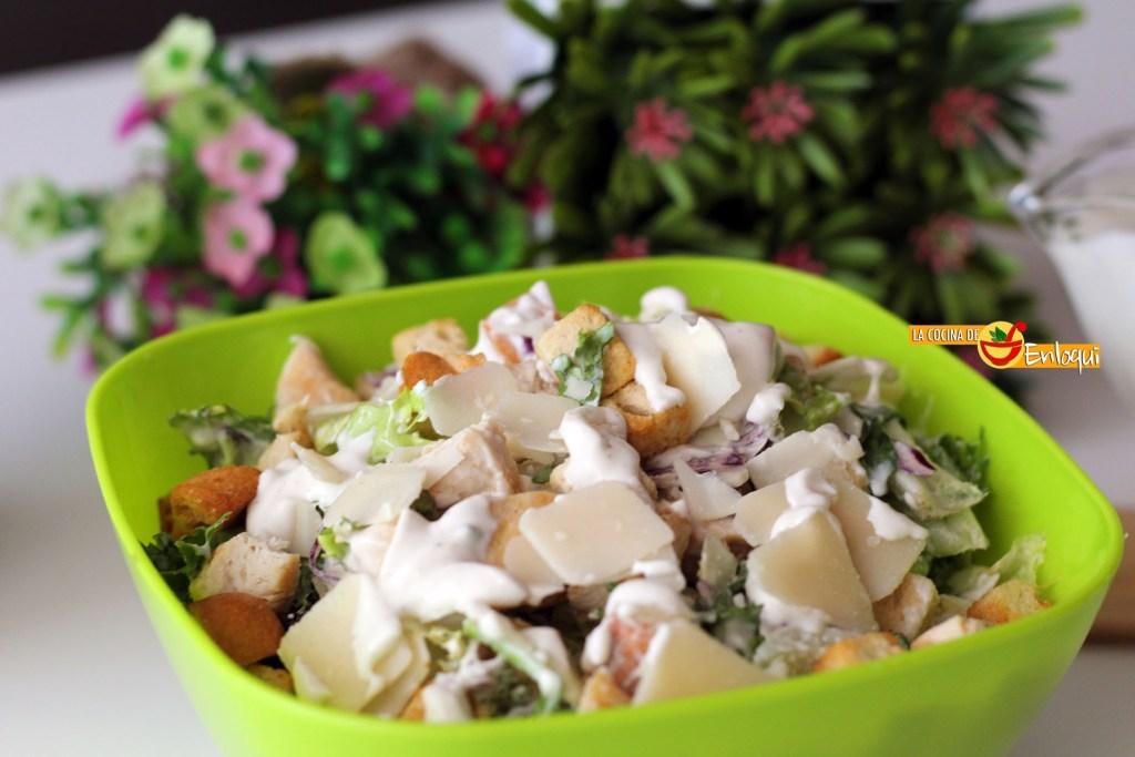 Receta ensalada César
