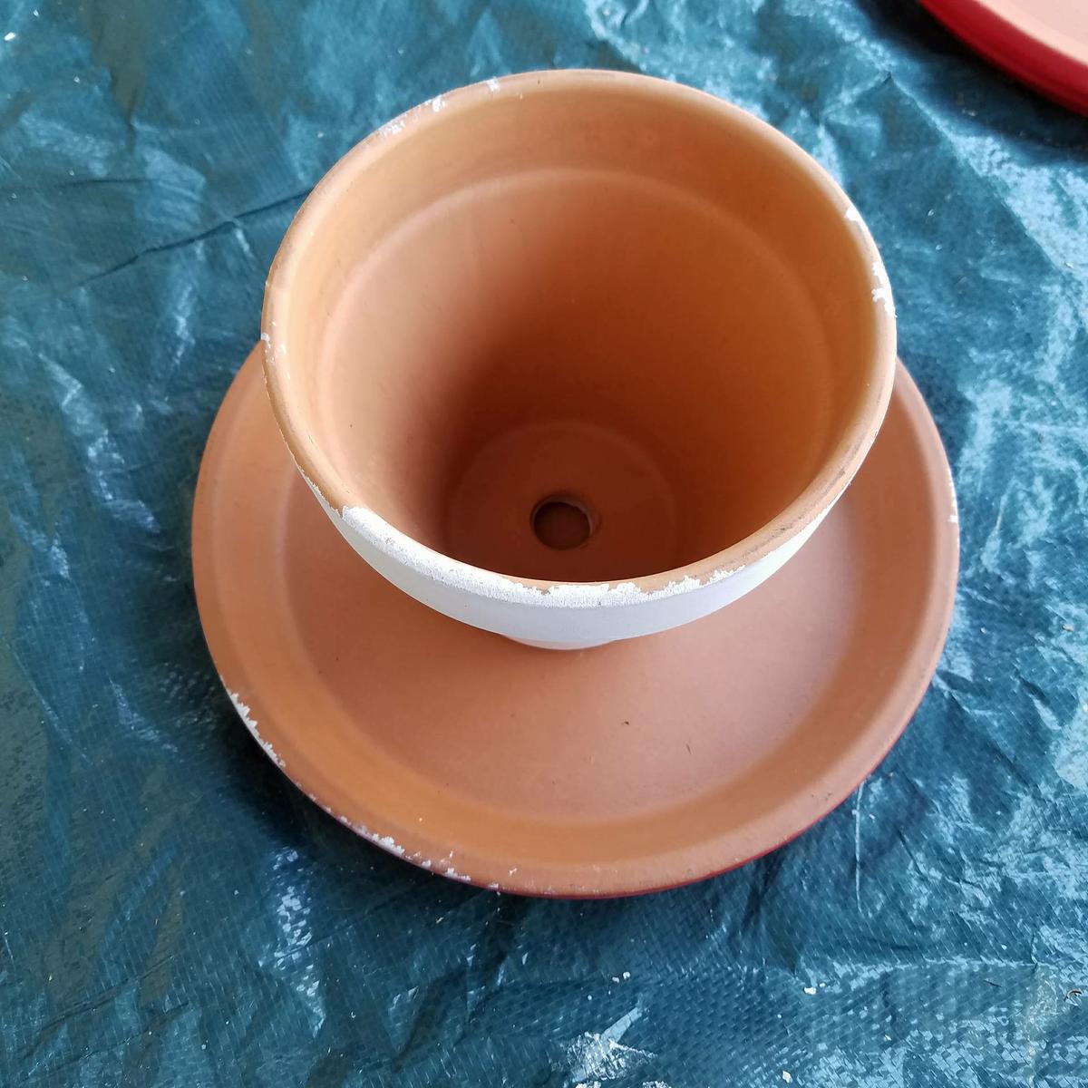 diy decoracion con macetas de arcilla para el jardin