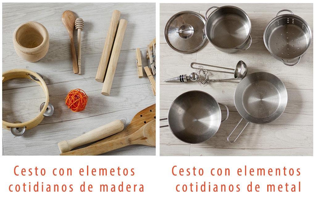 cesto con elementos cotidianos