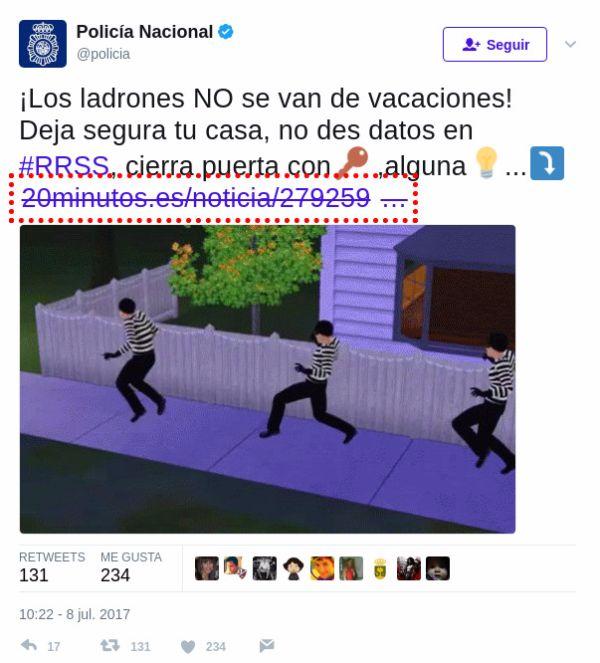 twitter policia nacional