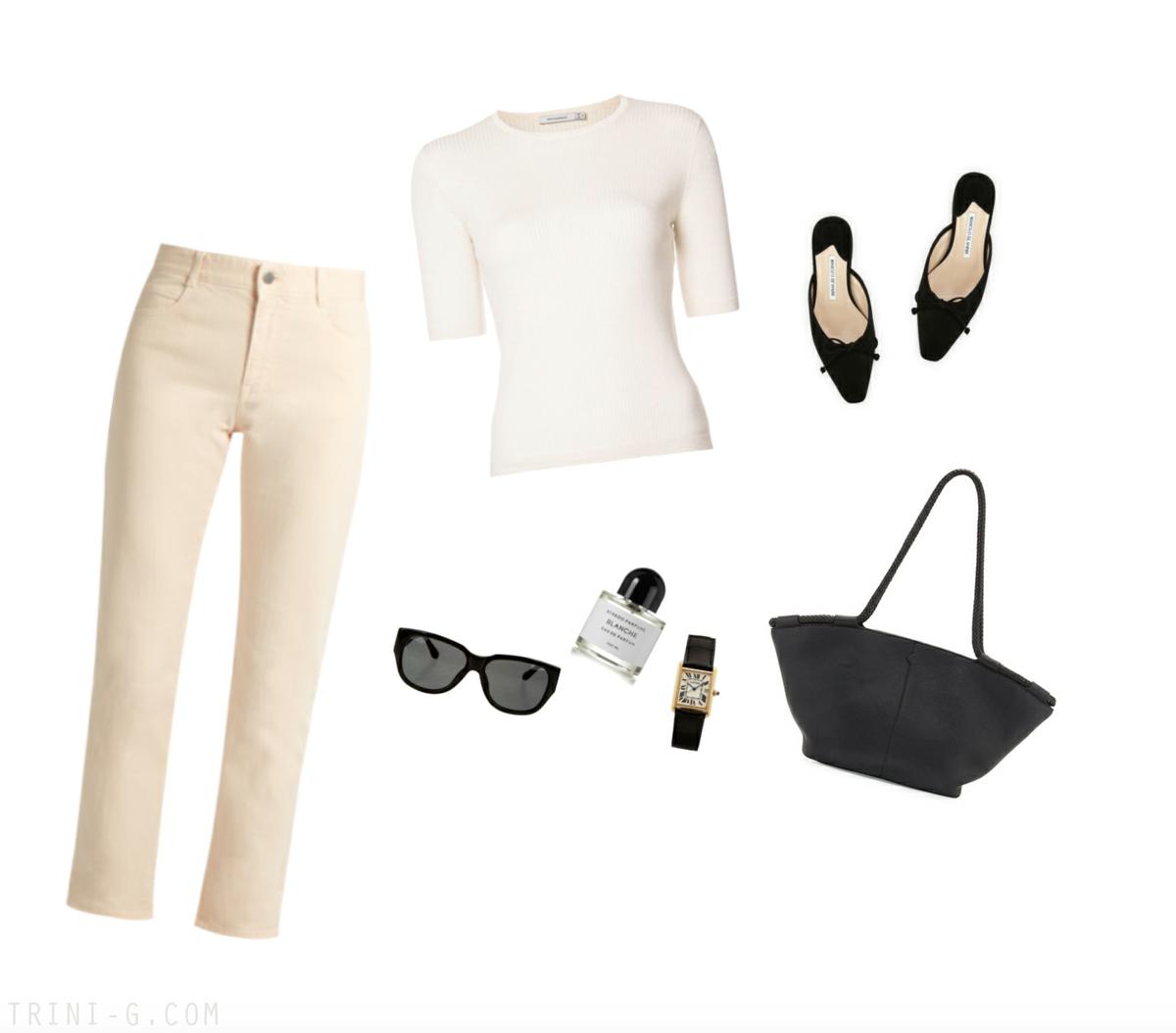 Trini | Stella McCartney jeans Manolo Blahnik shoes