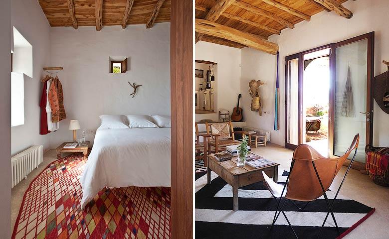 casa-de-verano-Ibiza-decoración-rústica-natural-dormitorio-salón-04