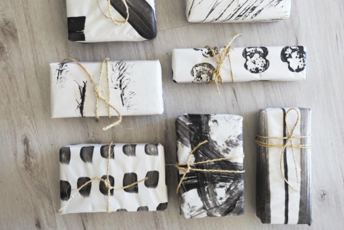 diferentes patrones para papel de regalo